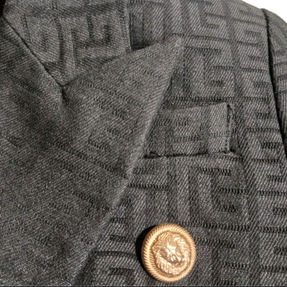 Greek Key Classic Blazer Double-Breasted - Picture 6 of 9